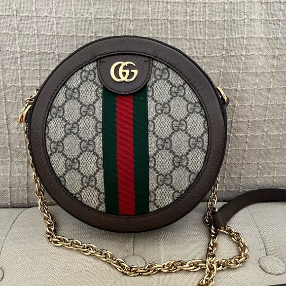 Gucci OPHIDIA GG MINI ROUND SHOULDER BAG - Picture 2 of 7
